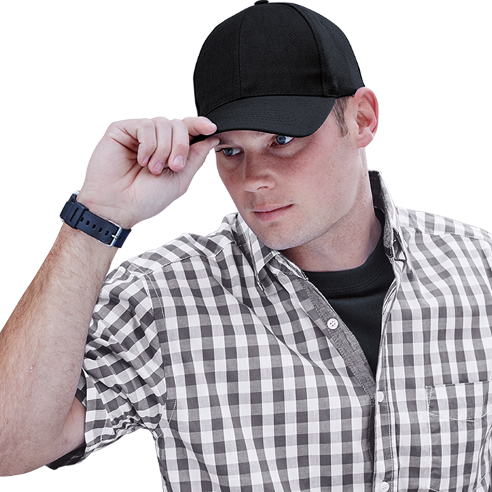 6 Panel Raven Cap
