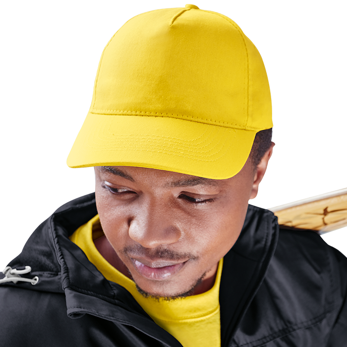 5 Panel Cotton with Hard Front Cap