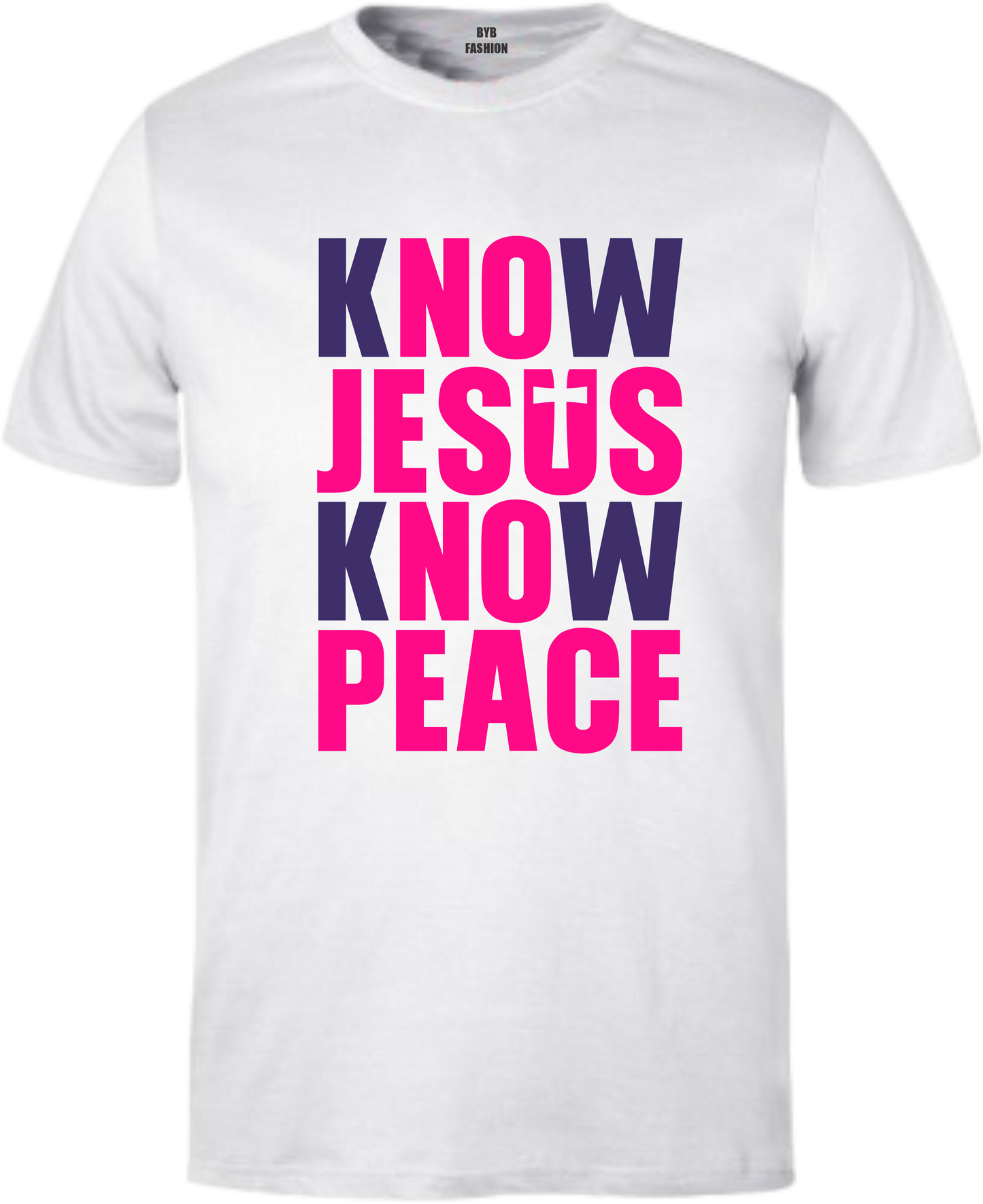 Know Jesus, Know Peace 160gsm Adult T-Shirt