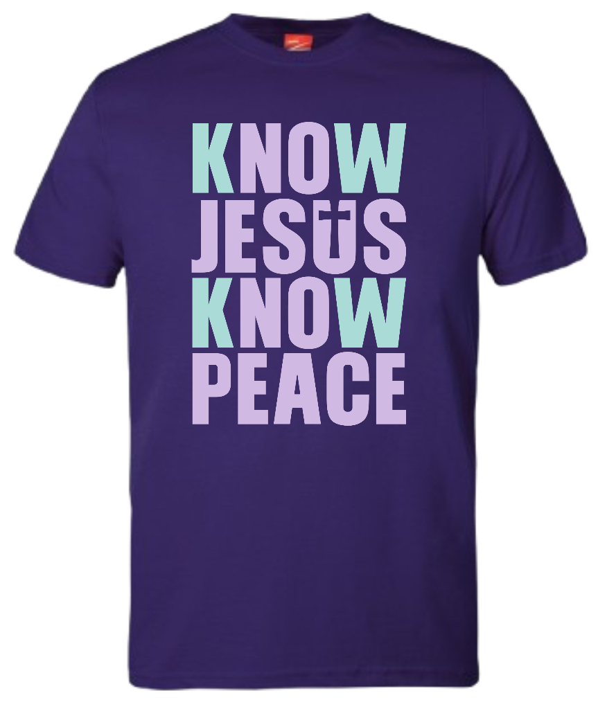 Know Jesus, Know Peace 160gsm Adult T-Shirt