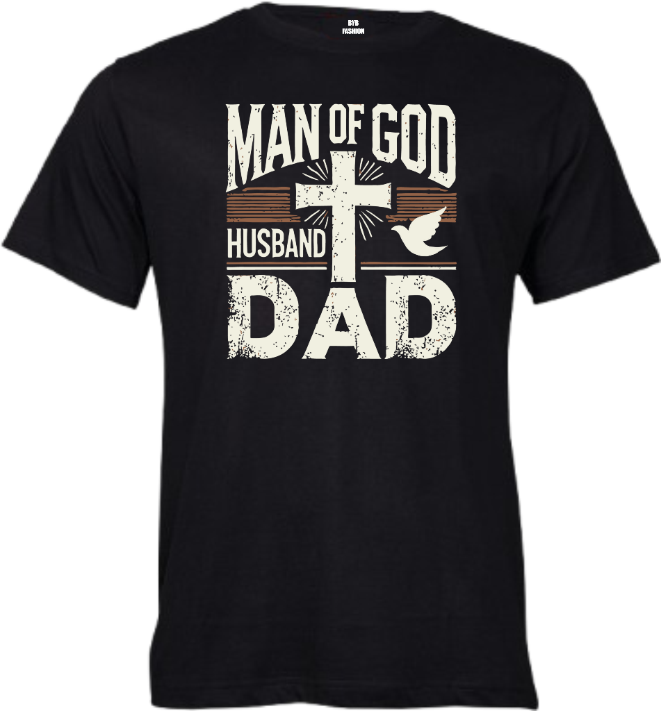 Man Of God (Dad) 160gsm Adult T-Shirt