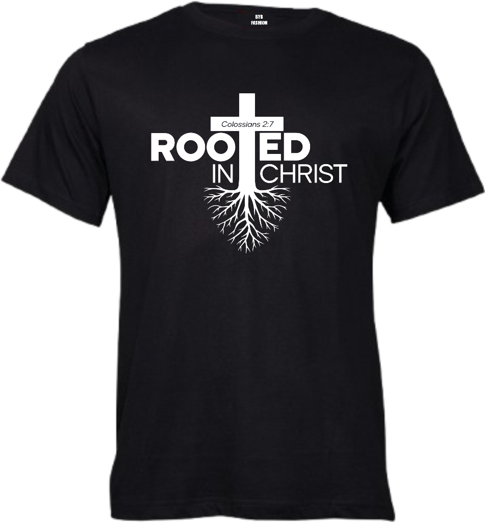 Rooted In Christ 160gsm Adult T-Shirt