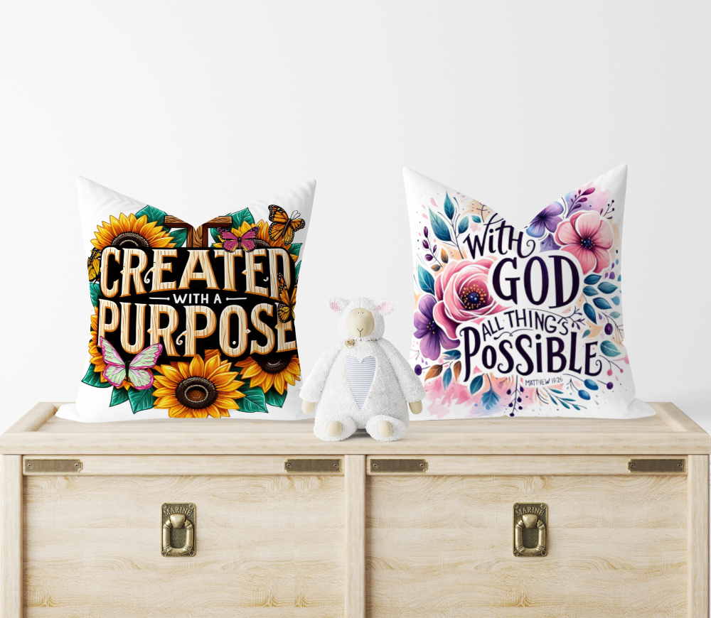 With God All Things Are Possible Scatter Cushion