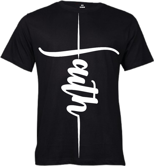 Faith Vertical Cross 145gsm Kids T-Shirt