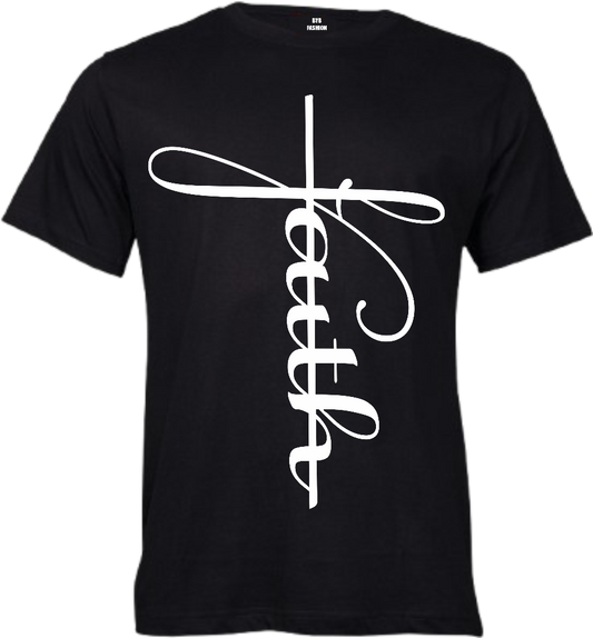 Faith Vertical Cross 145gsm Kids T-Shirt