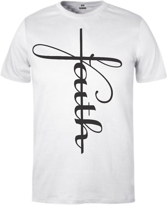 Faith Vertical Cross 145gsm Kids T-Shirt