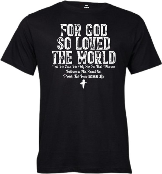 For God So Loved The World 145gsm Kids T-Shirt