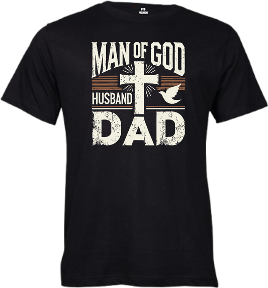 Man Of God (Dad) 160gsm Adult T-Shirt