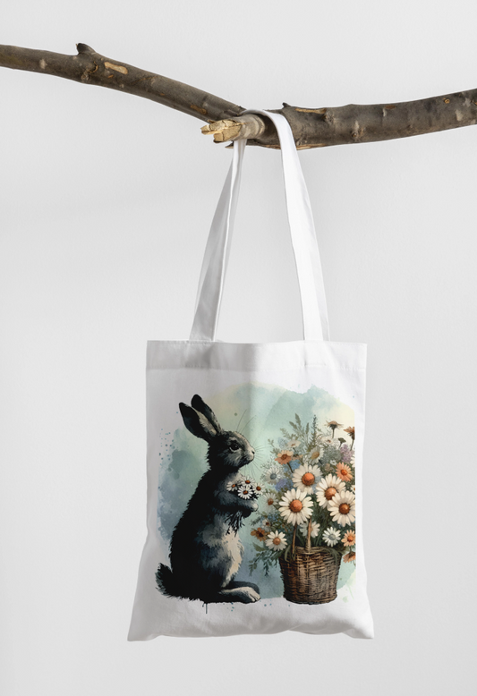 Vintage Rabbit Tote Bag