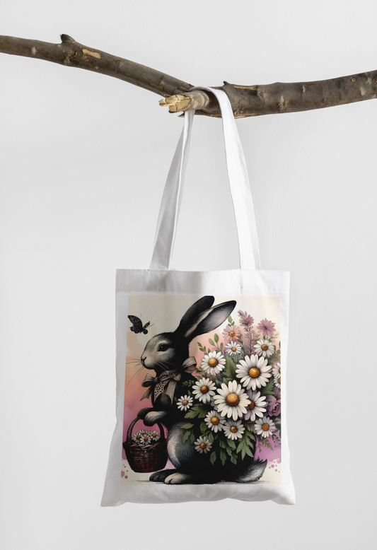 Vintage Rabbit Tote Bag