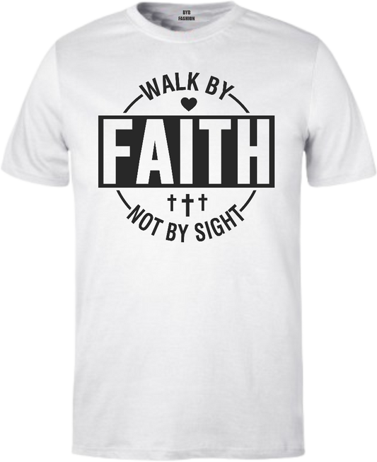 Walk By Faith 160gsm Adult T-Shirt